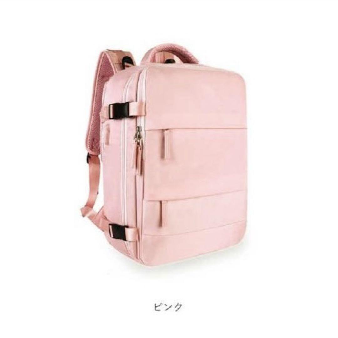 【新品未使用】トラベル用3WAYリュック 多機能バックパック 旅行 ピンク
