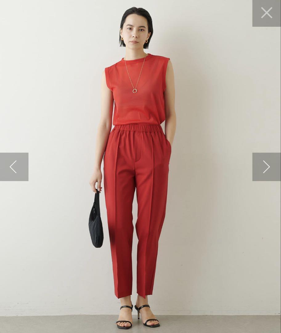 23SS Whim Gazette ウィム ガゼット　ウールストレッチパンツ 赤