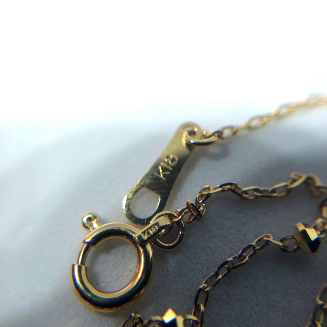 アクセサリー K18 Gold Cutting Ball Chain Bracelet