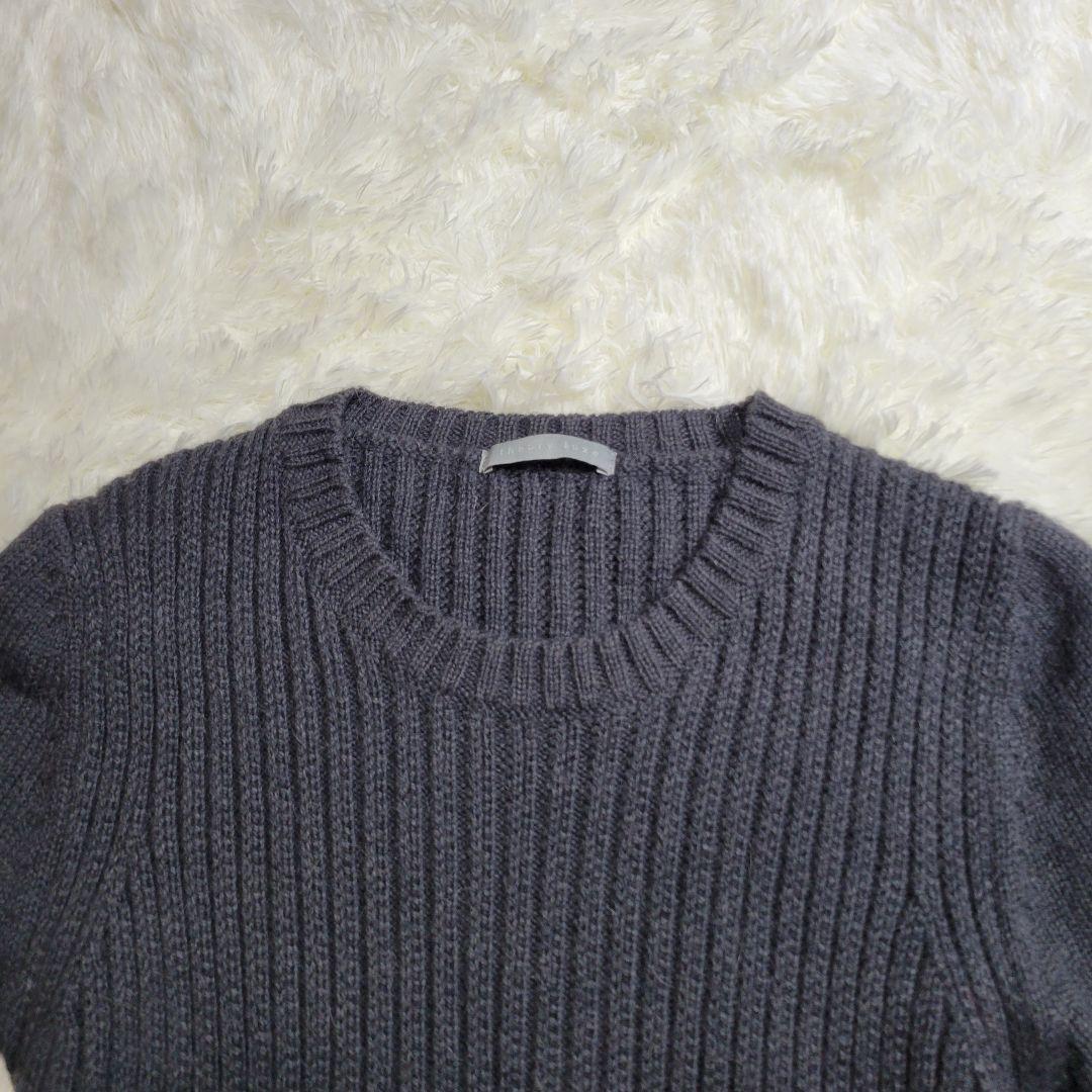 セオリーリュクス ニット ワンピース グレー 半袖 theoryluxe