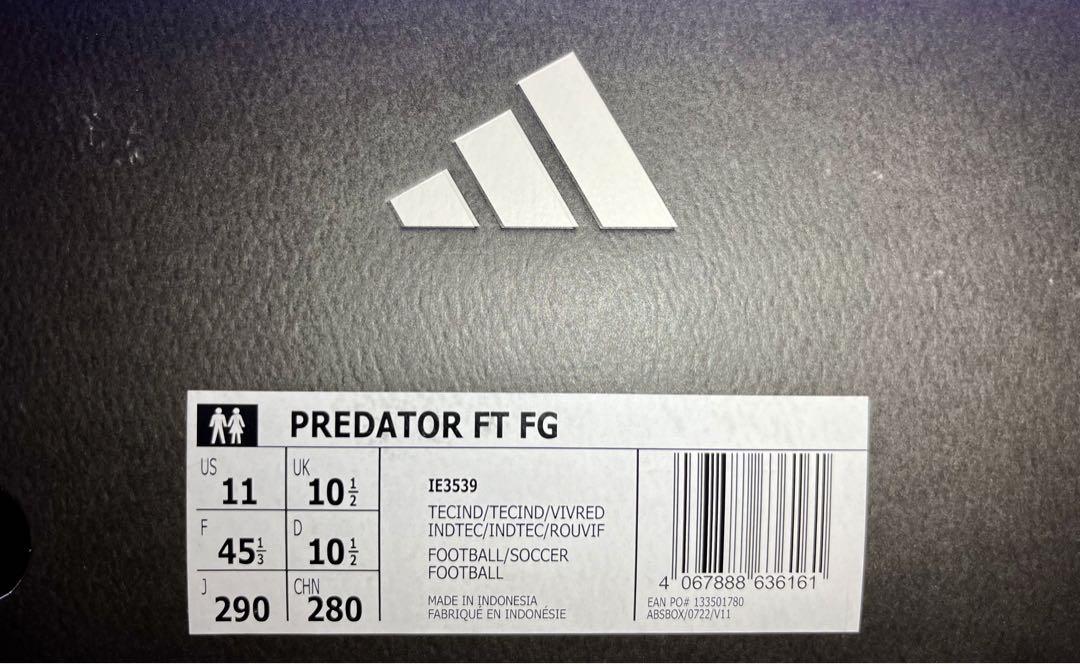 Adidas プレデター Elite FT FG ROTEIRO 29cm