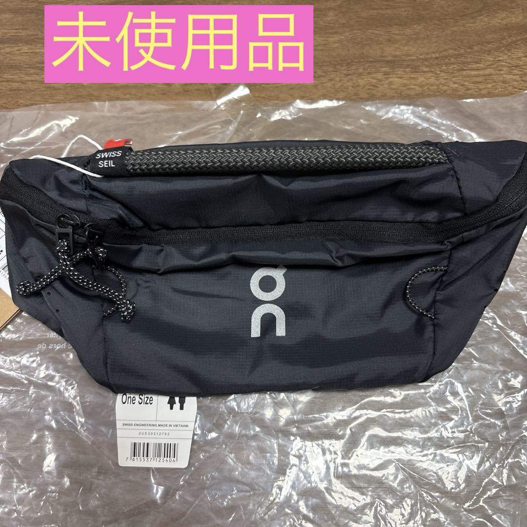 未使用品　On ブラック ウエストポーチ Waist Pack 2L Lite