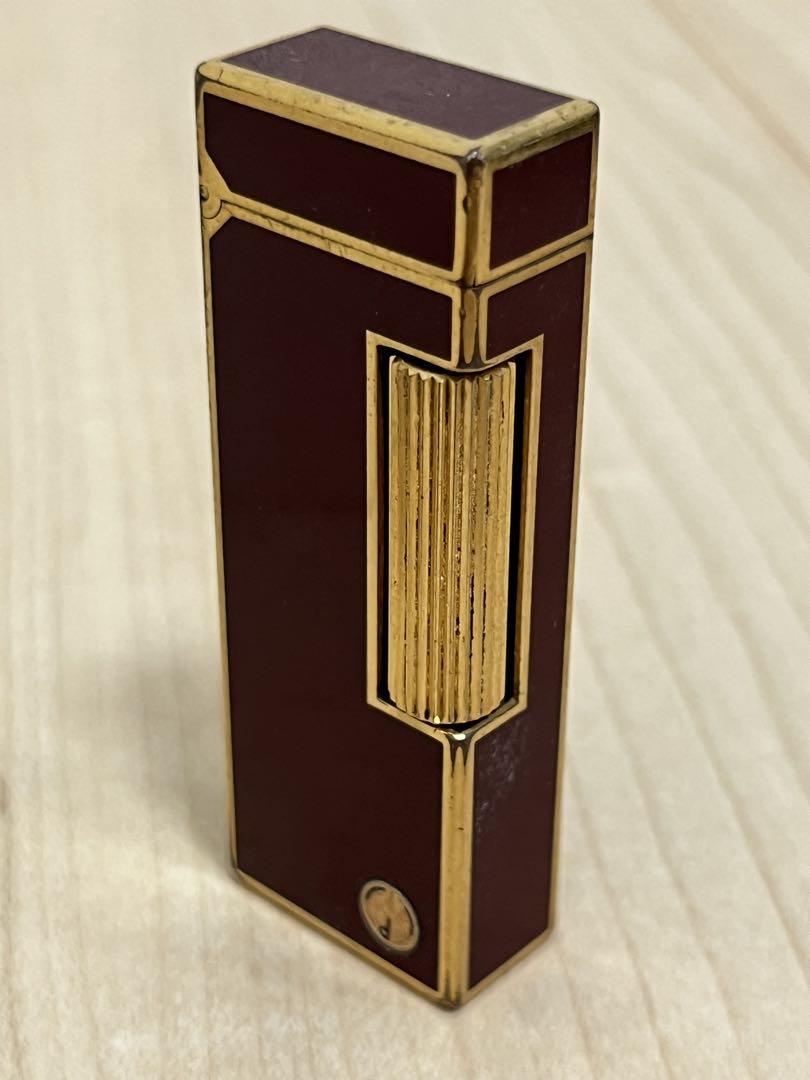 dunhill 希少モデル dロゴ ボルドー×ゴールド ダンヒル ジャンク