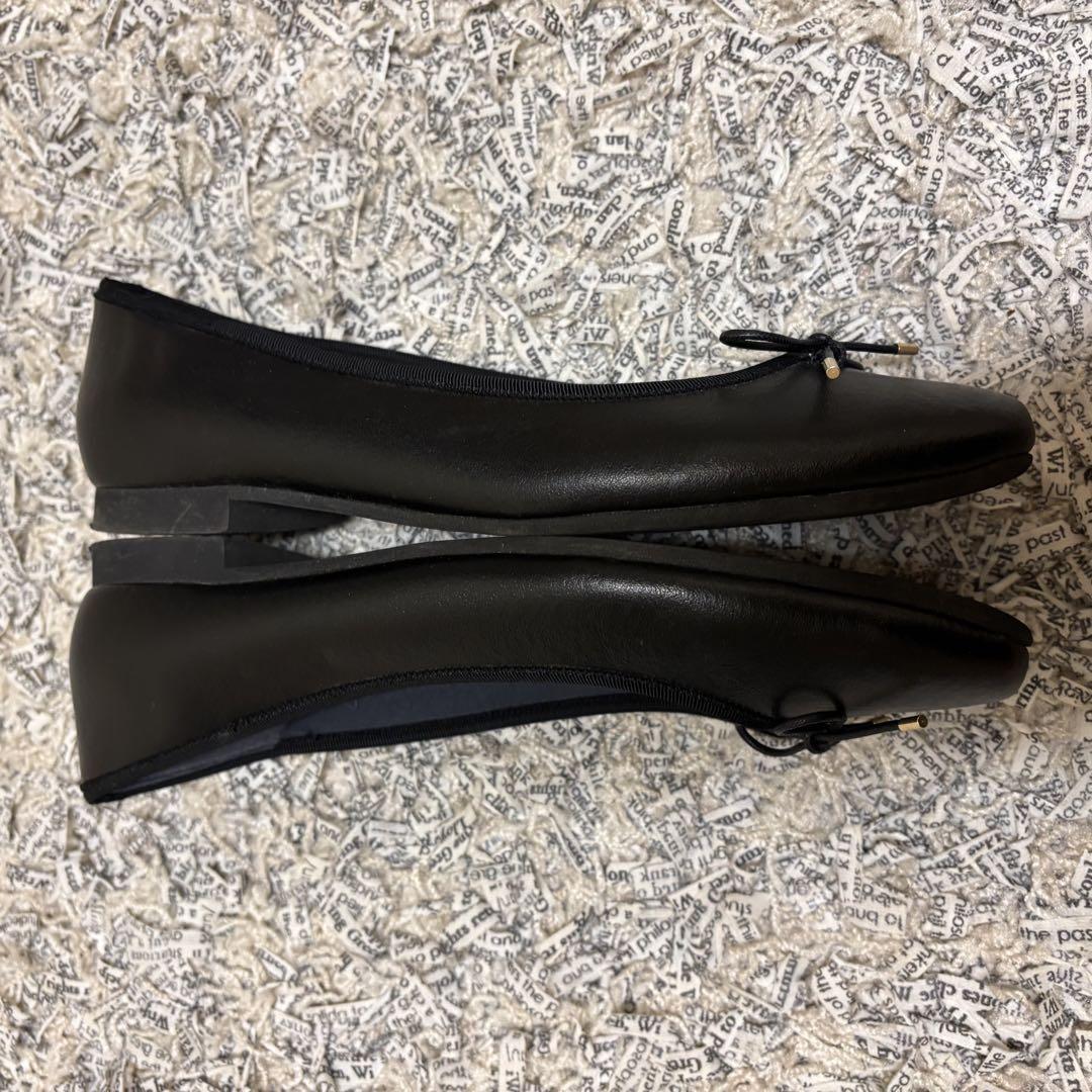 美品✨【Le Talon ルタロン】バレエシューズ　24.5 ブラック黒