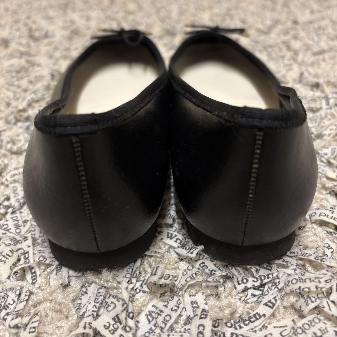 美品✨【Le Talon ルタロン】バレエシューズ　24.5 ブラック黒