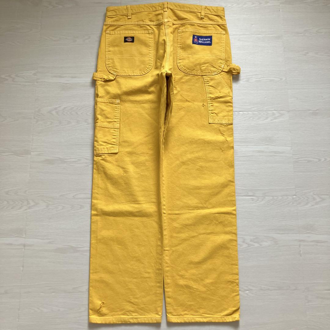 レア Sherwin Willams dickies ペインターパンツ イエロー