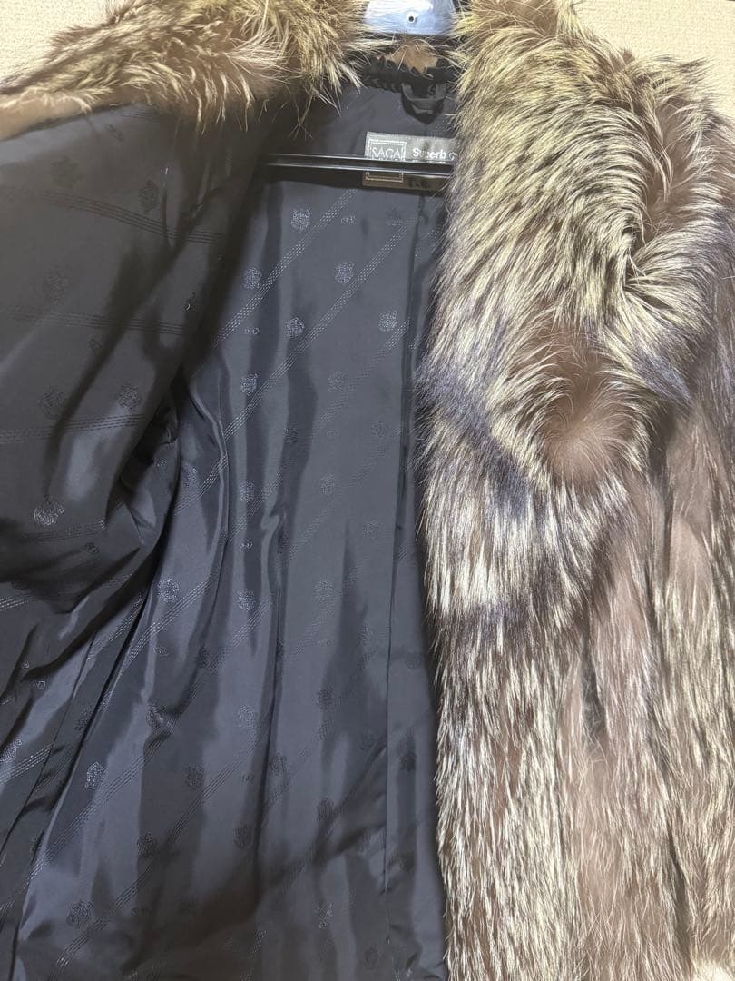 フォックスファーのショートジャケット コートM