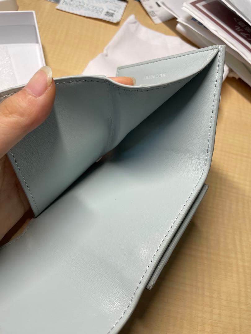 CELINE 三つ折り財布 ライトブルー CELINE 三つ折り財布 ライトブルー