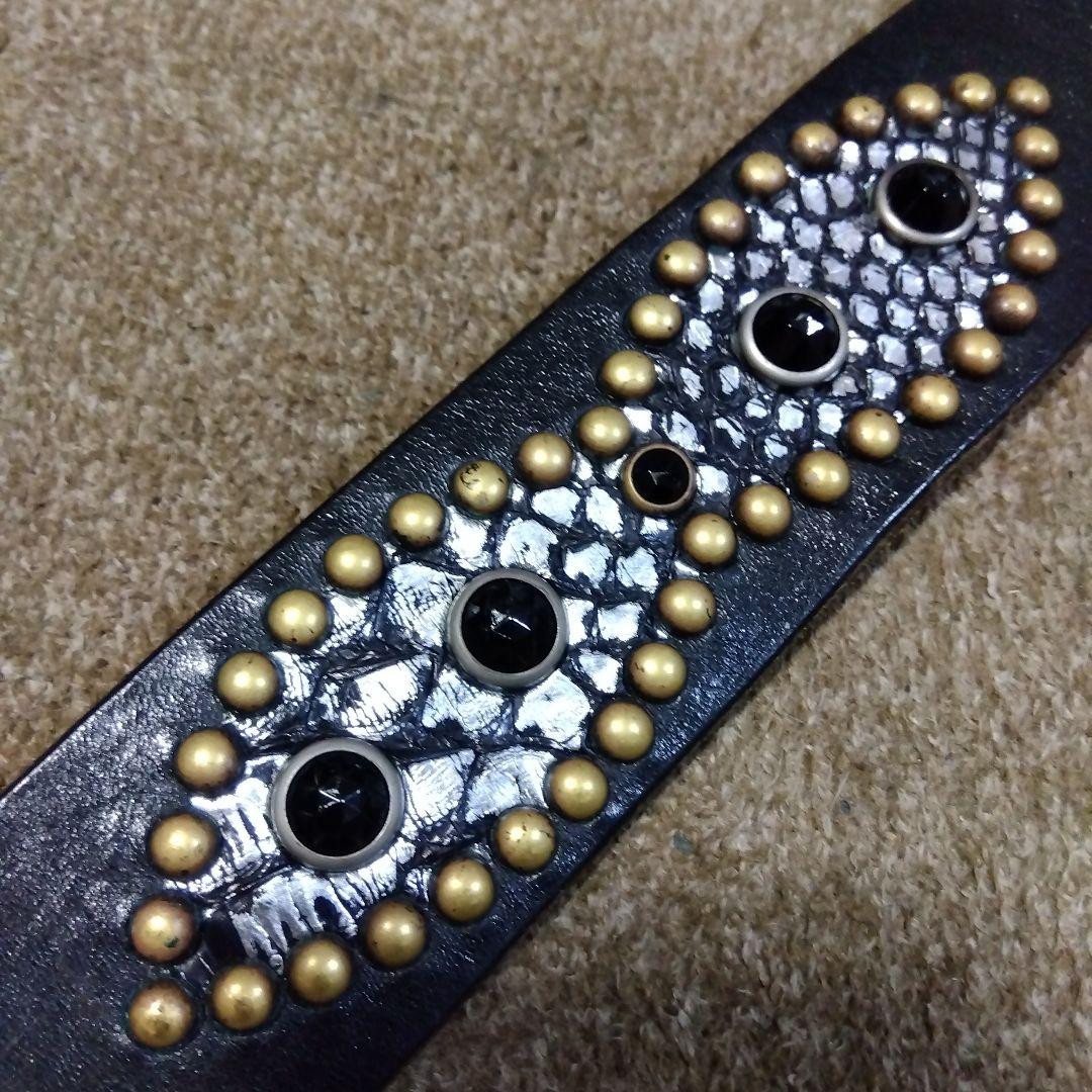 ね*う様 HTC レザースタッズベルト ベルト穴良く確認して
