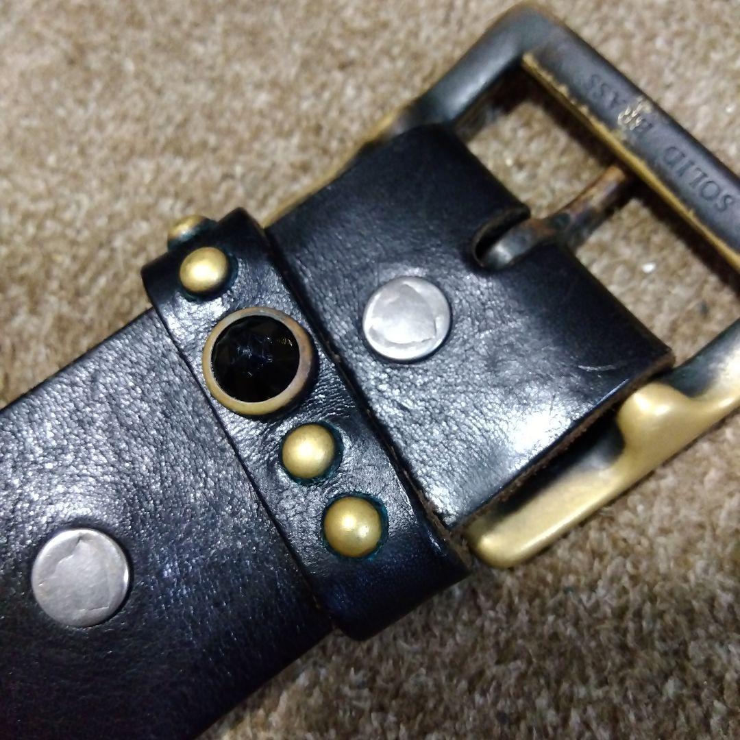 ね*う様 HTC レザースタッズベルト ベルト穴良く確認してください