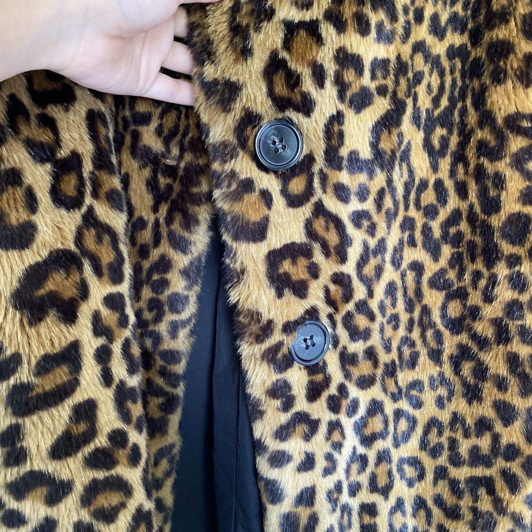 ZARA レオパード柄 ファーコート ZARA trf collection レオパード柄ファーコート L - メルカリ