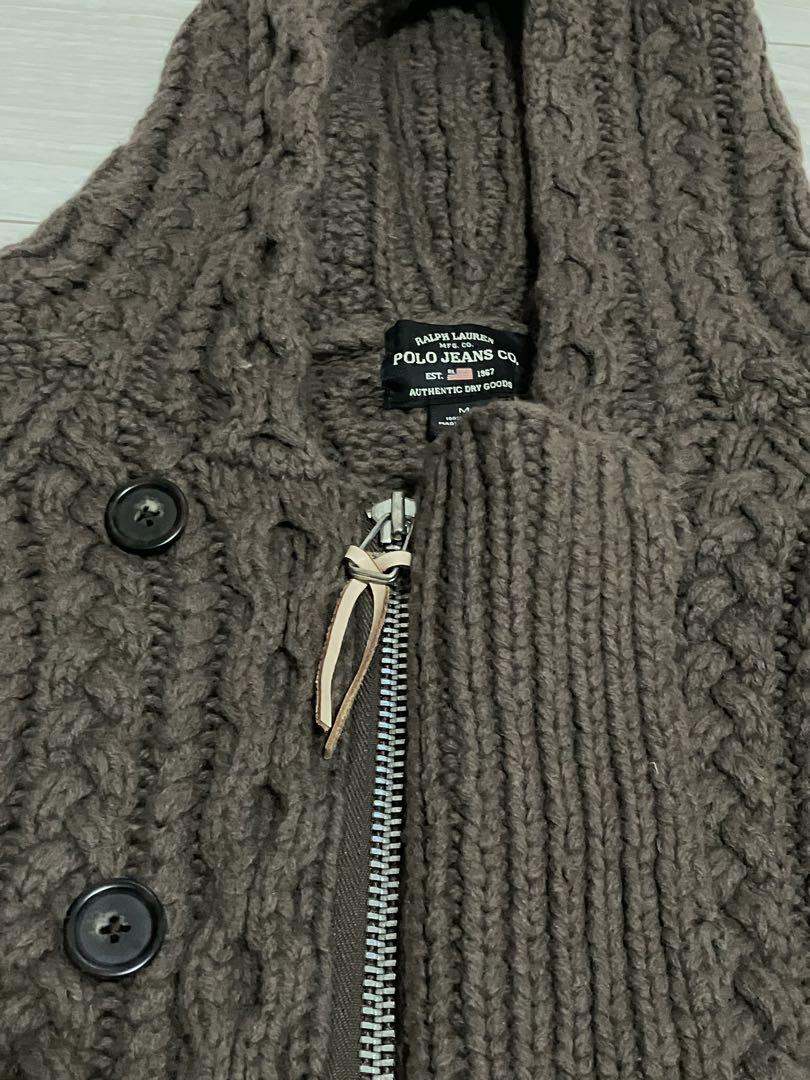 Polo Jeans Co. フード付きカーディガン M ブラウン