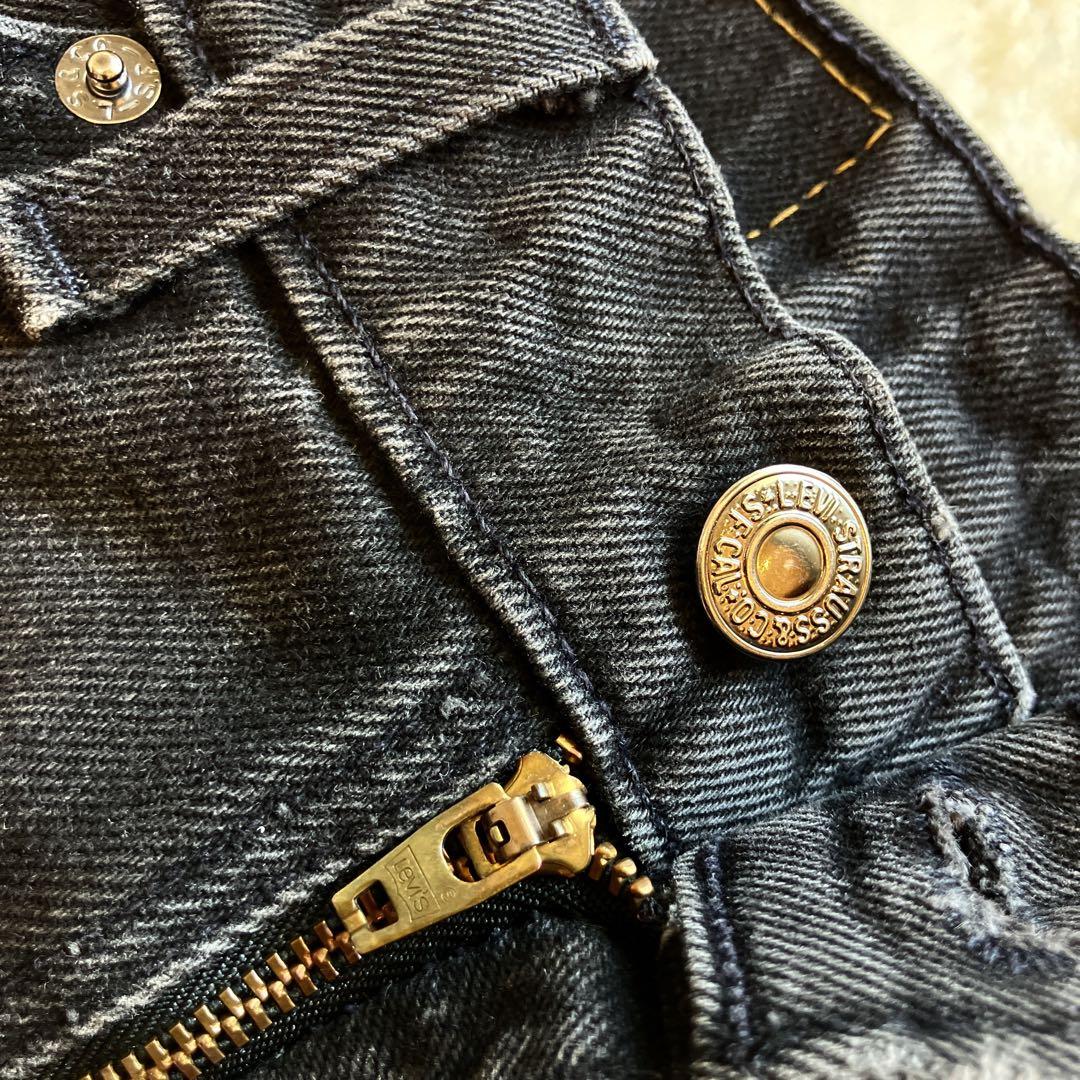 90s Levis 501 サルファブラック デニムパンツ 後染め アメリカ