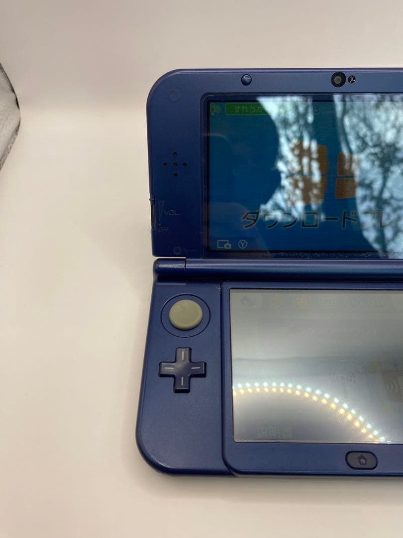 New 3DS LL 青色 本体 傷有り ゲームプレイ 済み傷や汚れあり UP786_INFO