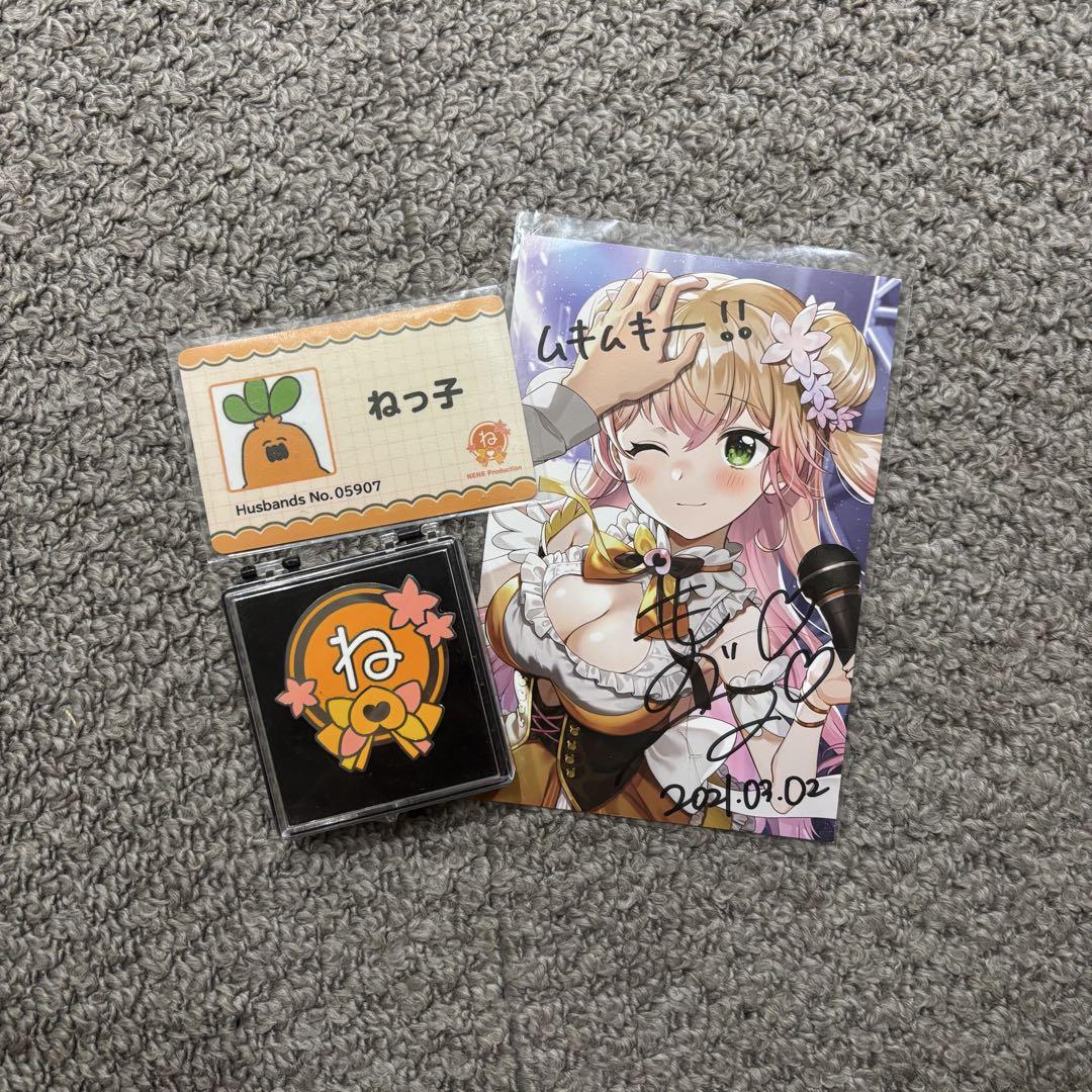 ホロライブ 桃鈴ねね 誕生日記念 直筆サイン サイン 入り グッズ