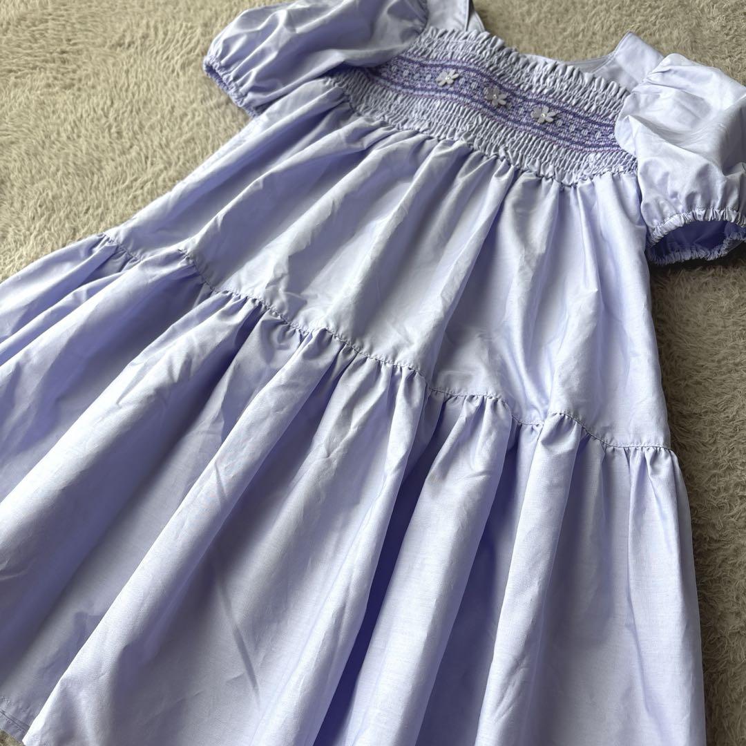 美品 ANNA SUI miniアナスイ スモッキングティアードワンピース