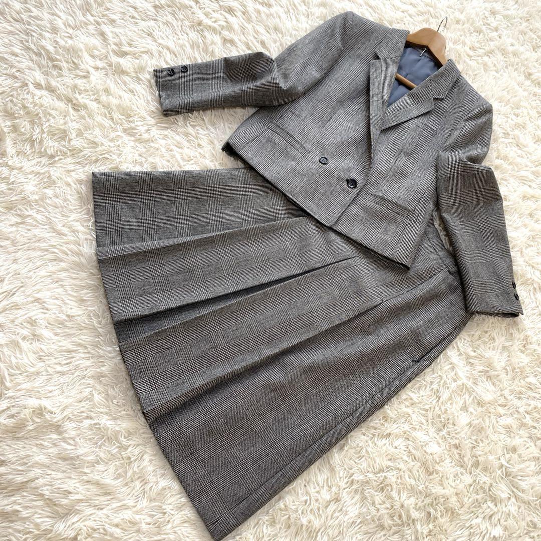 【美品】Burberry's バーバリー セットアップスーツ フレアスカート
