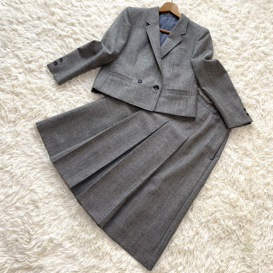【美品】Burberry's バーバリー セットアップスーツ フレアスカート