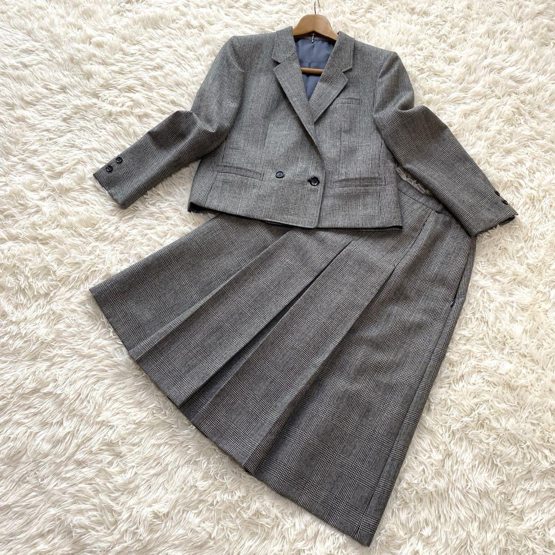 【美品】Burberry's バーバリー セットアップスーツ フレアスカート