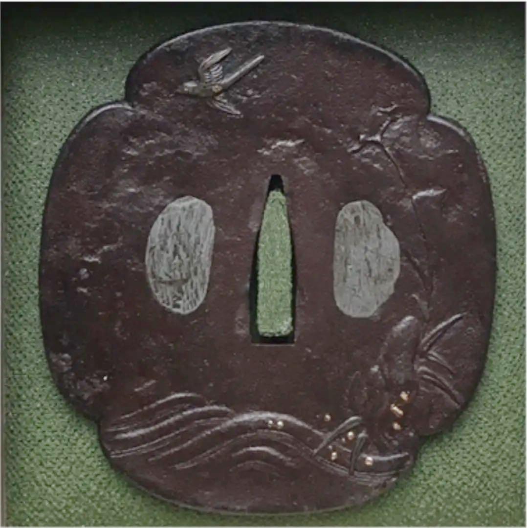 時鳥の図鐔 鍔 (桐箱無し)