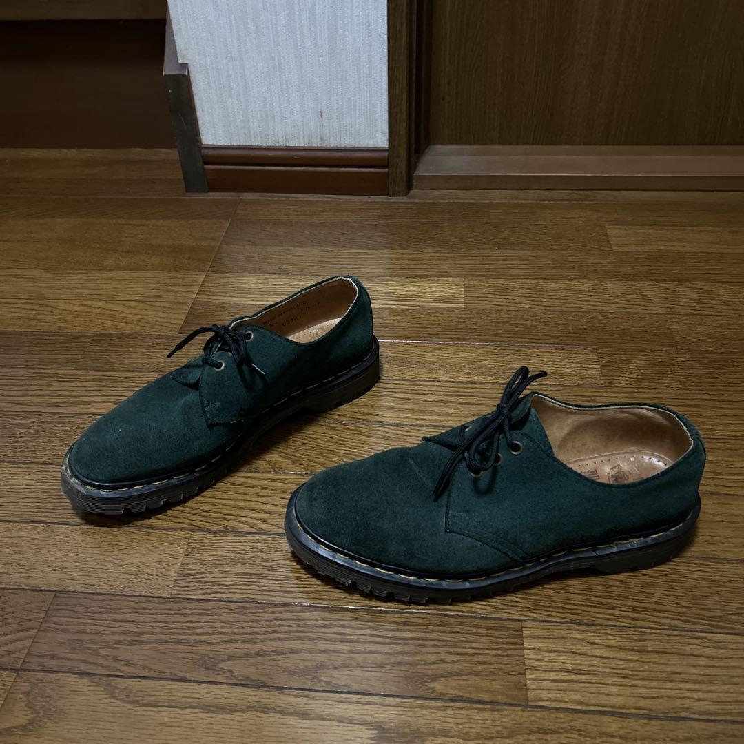 Dr.Martens イングランド製　3ホール グリーン　スエード　送料込み