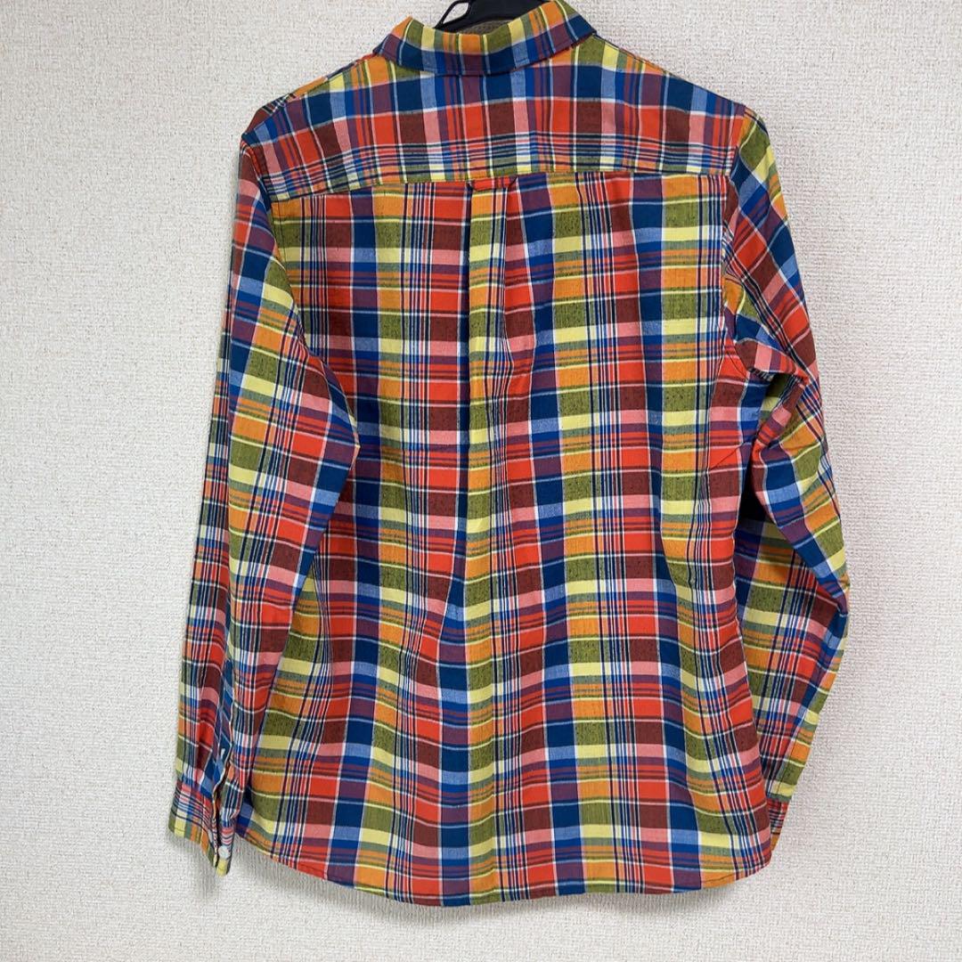 メンズ　men's ザノースフェイス　長袖シャツ　チェック柄　L