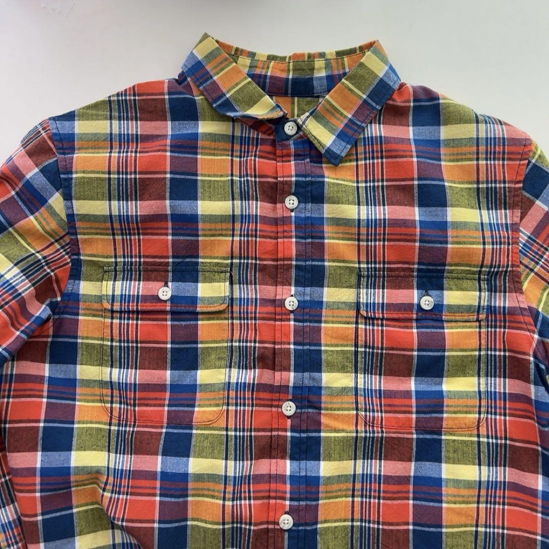 メンズ　men's ザノースフェイス　長袖シャツ　チェック柄　L