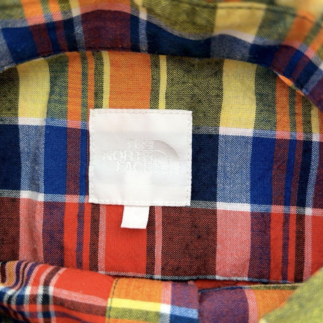 メンズ　men's ザノースフェイス　長袖シャツ　チェック柄　L