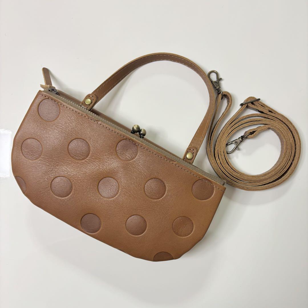 新品 Kanmi. カンミ キャンディ がまロ トート ウォレット 本革