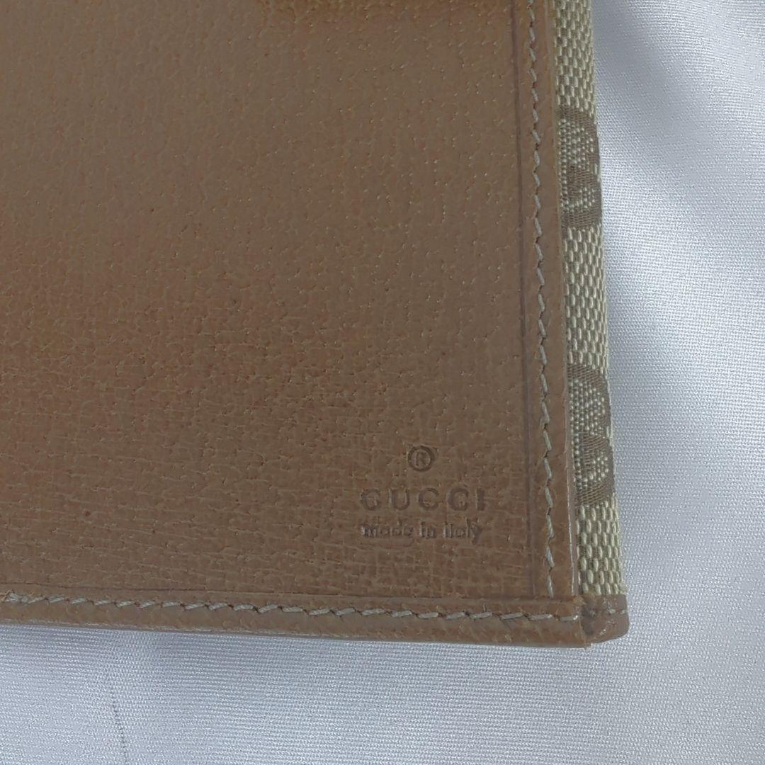 【美品】GUCCI グッチ GG柄 フラップ 長財布