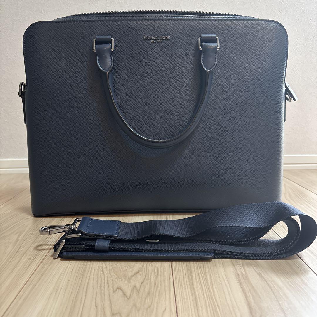 MICHAEL KORS ネイビー ビジネスバッグ