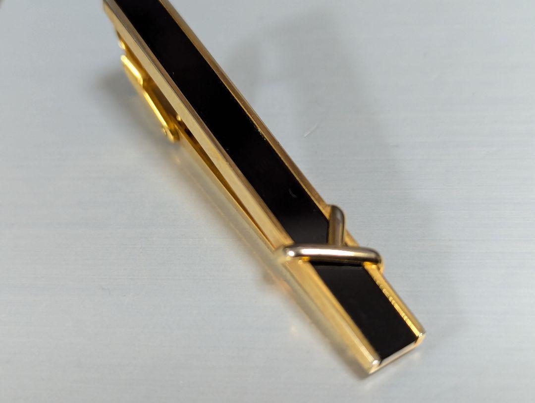 YVESSAINTLAURENT　ネクタイピン　オニキス
