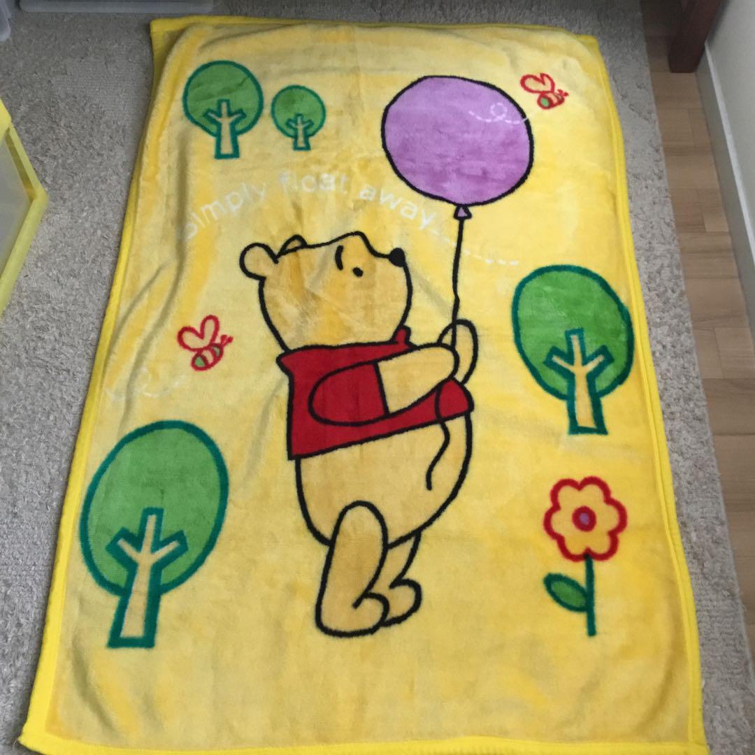 ★専用です★ 美品Disney プーさん　①プラ収納ケース　3段引出し　②毛布