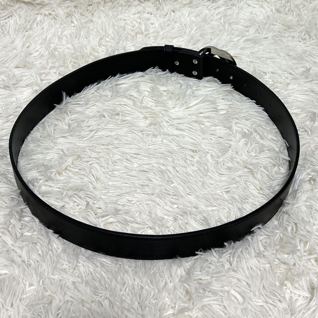 極美品✨ GUCCI インターロッキング ベルト GGロゴ メンズ ブラック