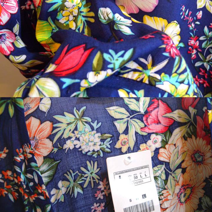 Lucky 2019ロング花柄ワンピースS 7V2RA-m61599807085 Leaves 正規品低価