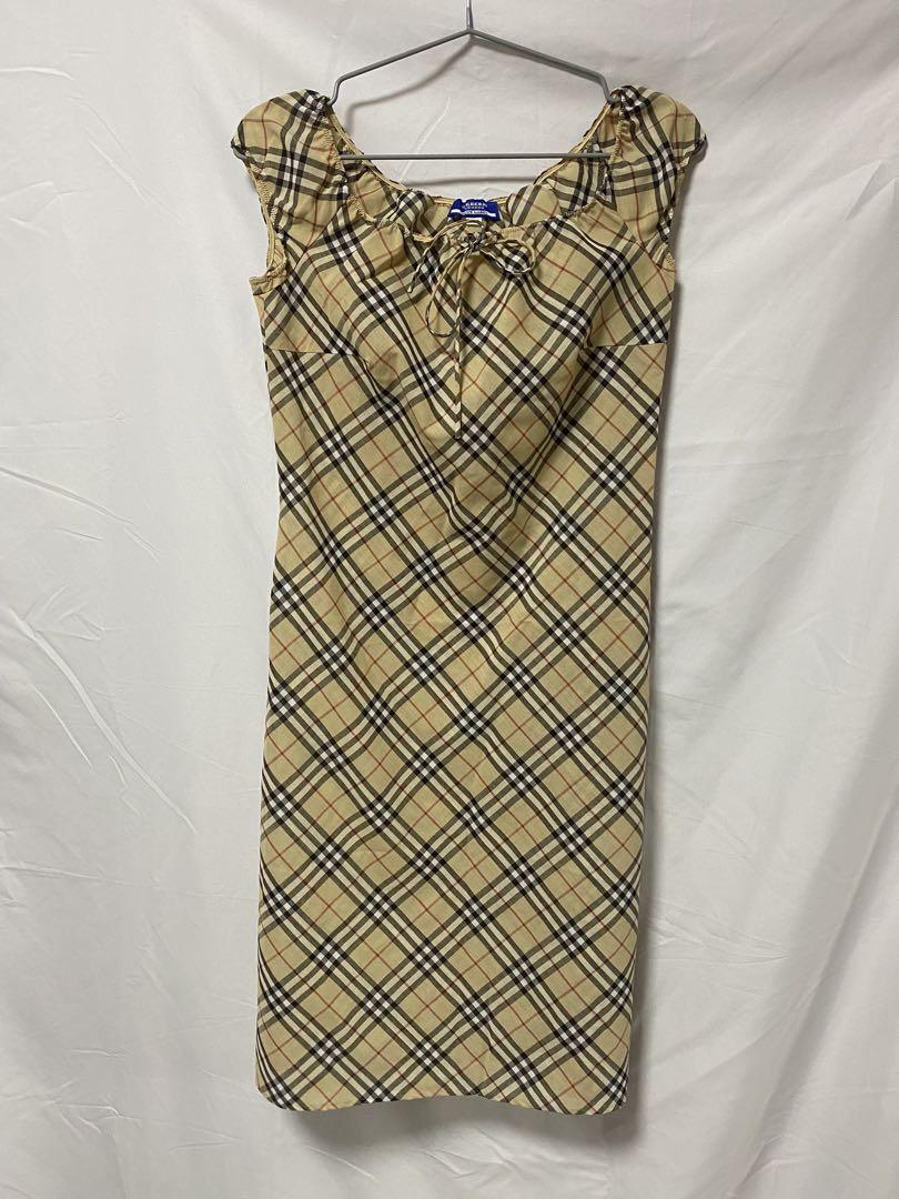 BURBERRY ノバチェック ノースリーブ ワンピース 38 ベージュ