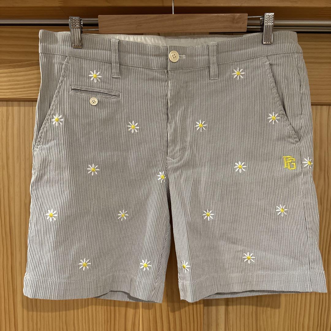パーリーゲイツ PEARLYGATES ゴルフ 花柄刺繍 ハーフパンツ メンズ５