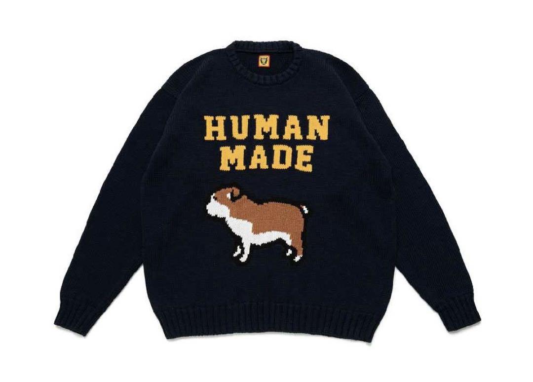 HUMAN MADE COTTON KNIT SWEATSHIRT \