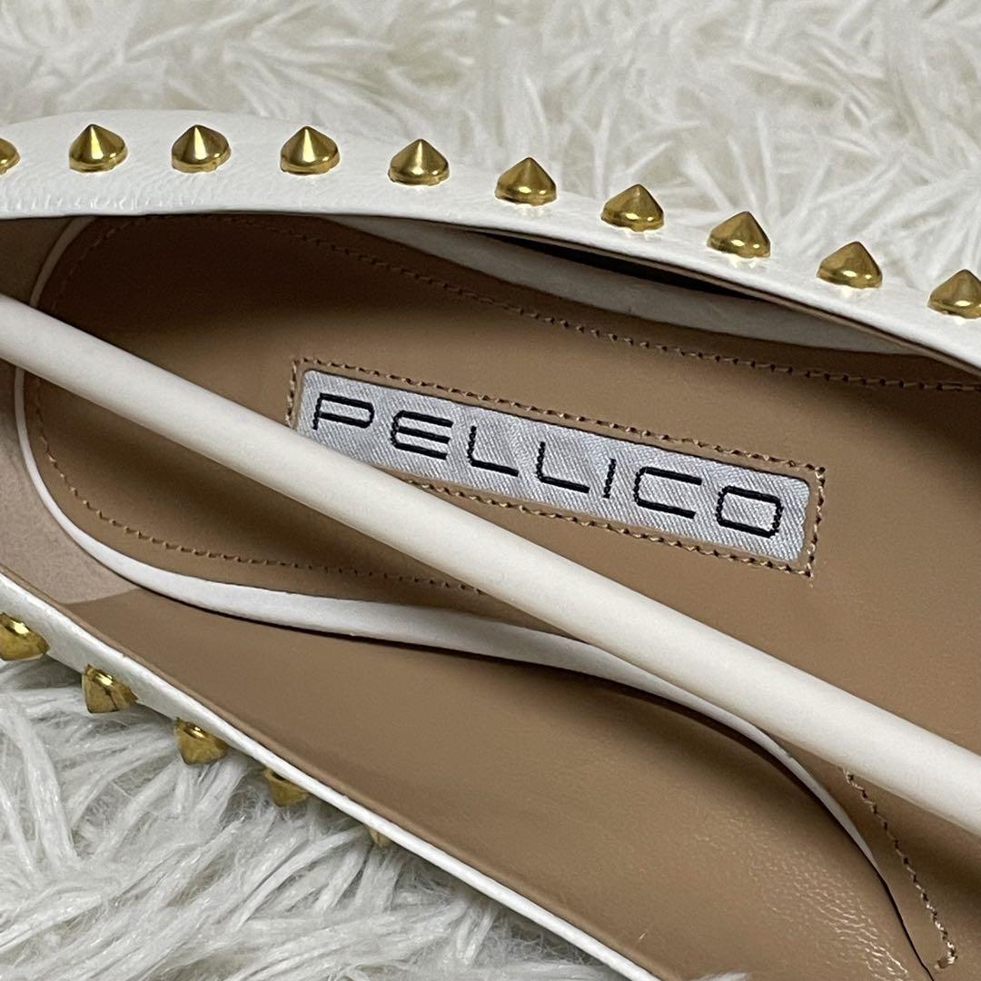 ⭐️新品未使用⭐️ PELLICO アンドレア　スタッズパンプス　ポインテッドトゥ