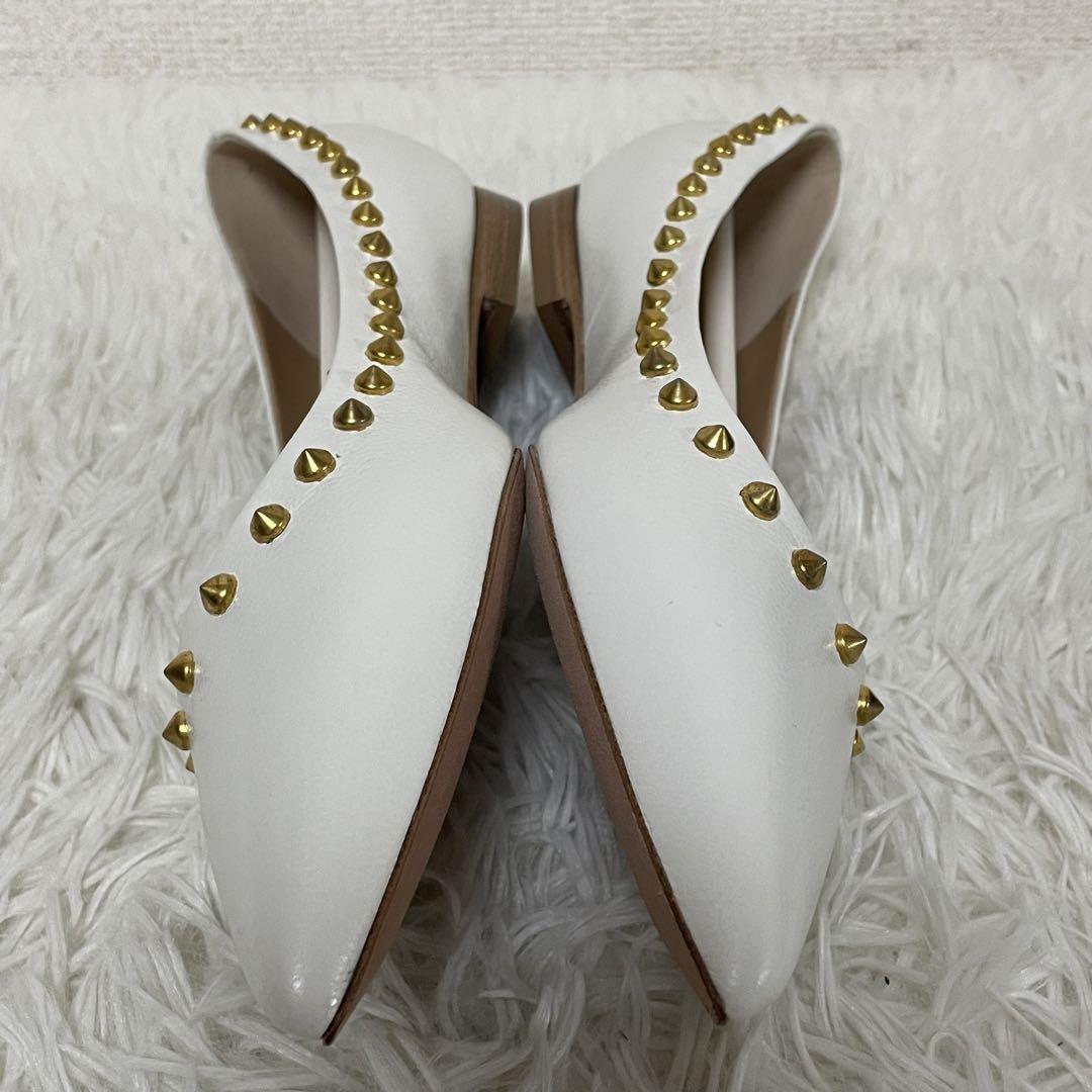 ⭐️新品未使用⭐️ PELLICO アンドレア　スタッズパンプス　ポインテッドトゥ