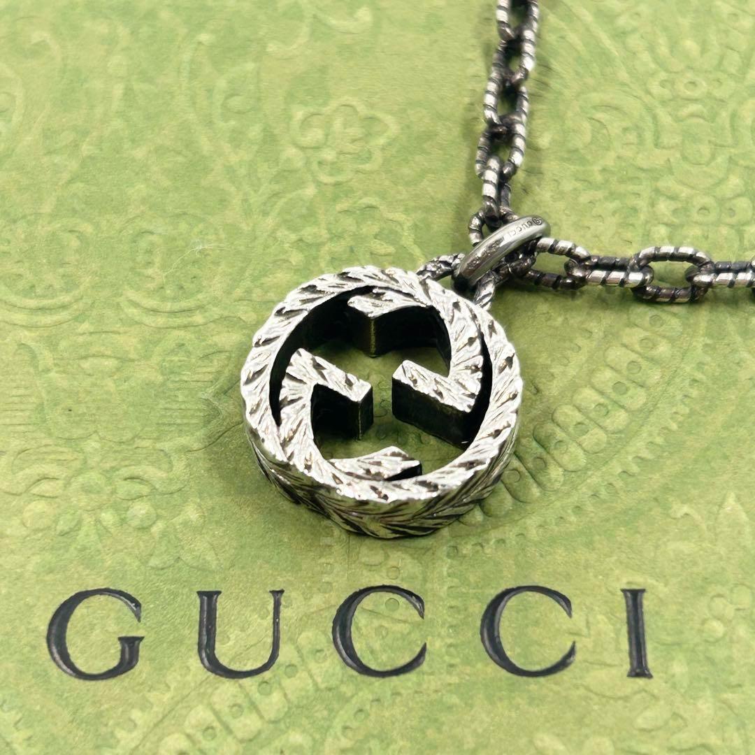 グッチ ネックレス アラベスク インターロッキング 925 シルバー 3023 グッチ ネックレス アラベスク インターロッキング 925 シルバー