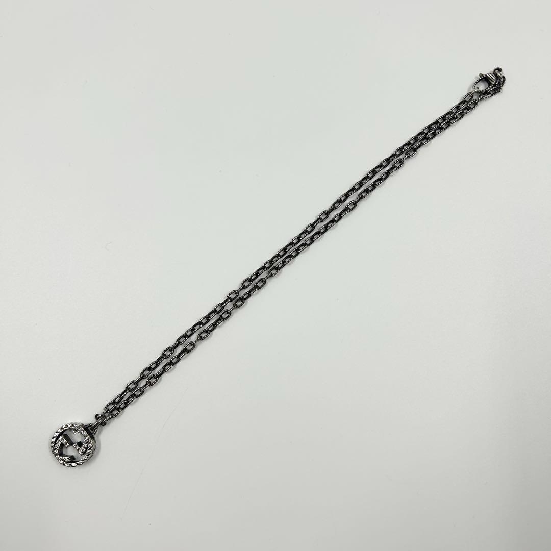 グッチ ネックレス アラベスク インターロッキング 925 シルバー 3023 グッチ ネックレス アラベスク インターロッキング 925 シルバー