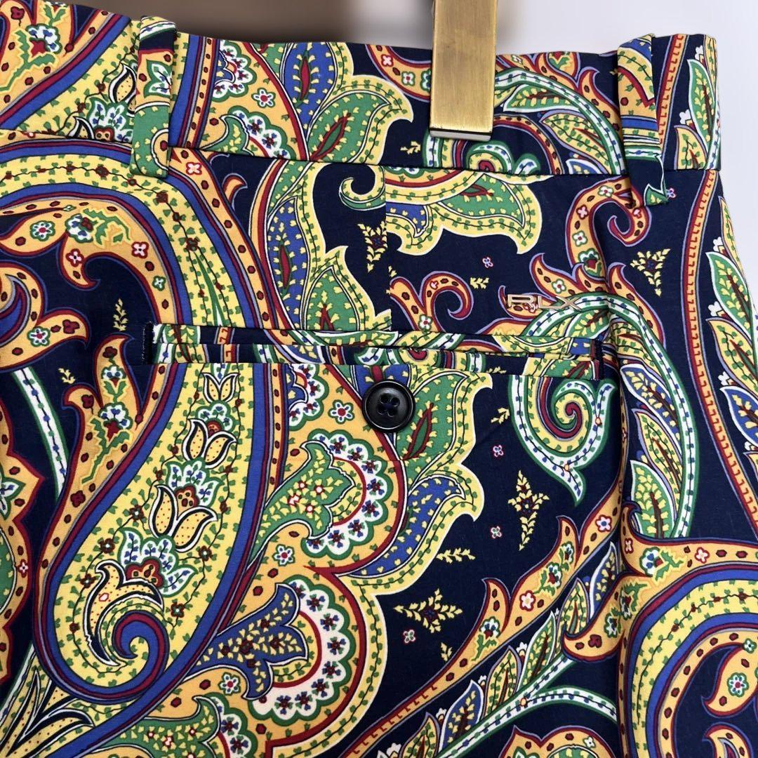 美品 RLX ラルフローレン ペイズリー ショートパンツ ショーツ 30