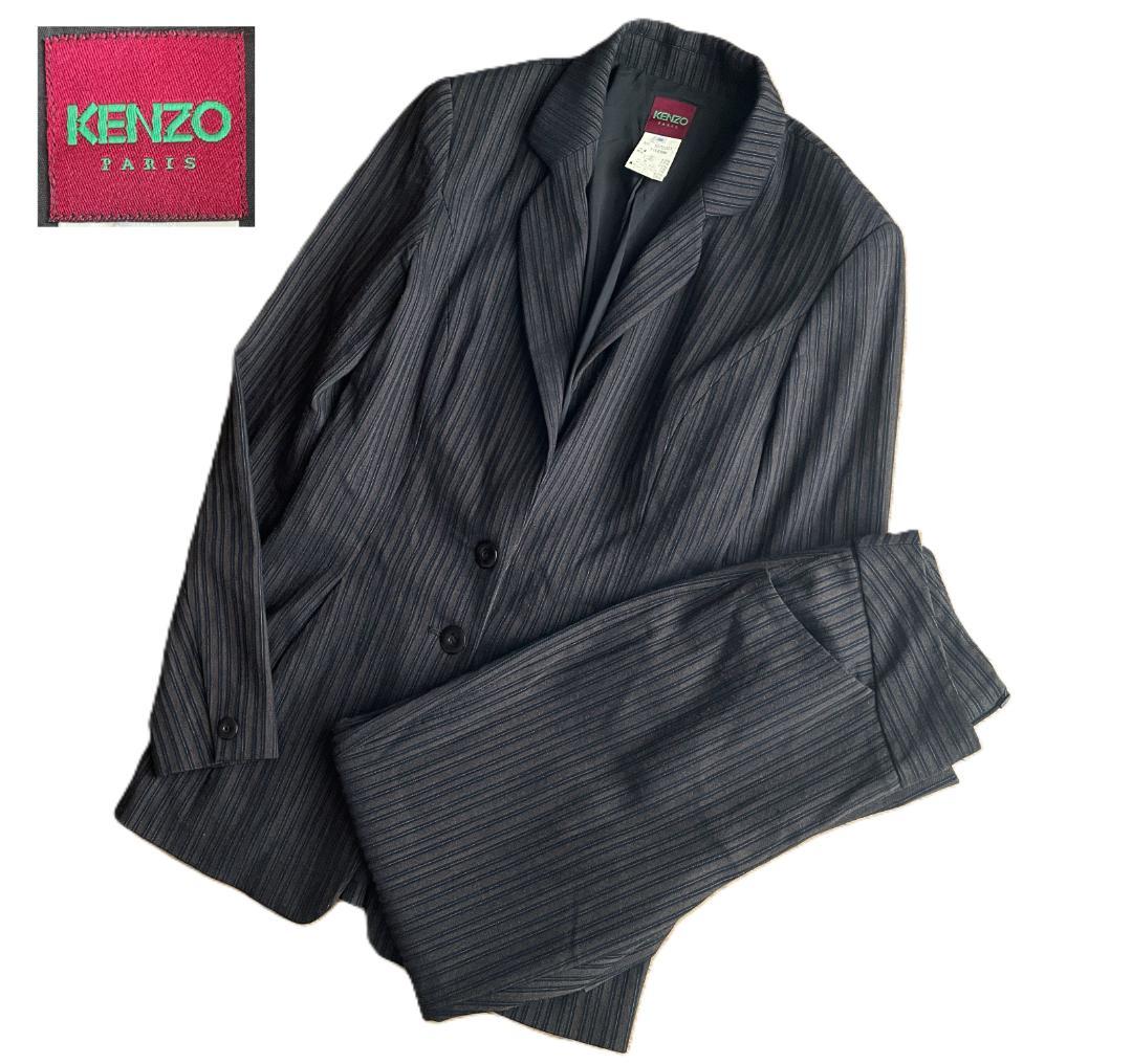 KENZO ケンゾー セットアップ パンツスーツ ストライプ フランス製M Kenzo