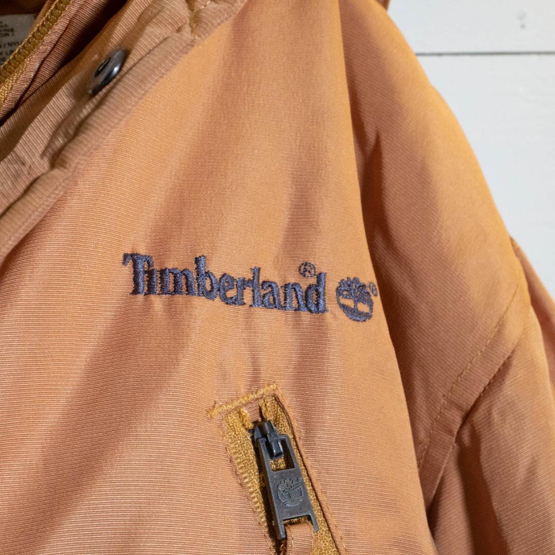 Timberland マウンテンパーカー アースカラー 刺繍ロゴ