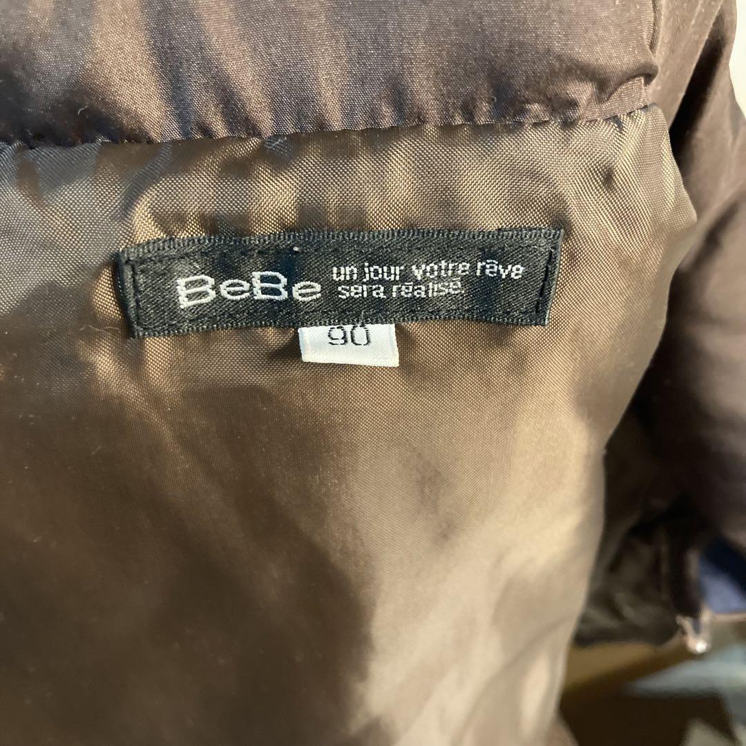 お歳暮 ベビー用　アウター ブラウン水玉　90 べべ　Bebe