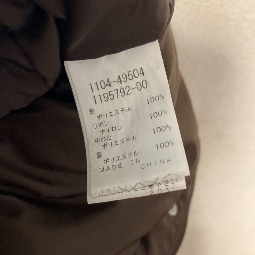 お歳暮 ベビー用　アウター ブラウン水玉　90 べべ　Bebe