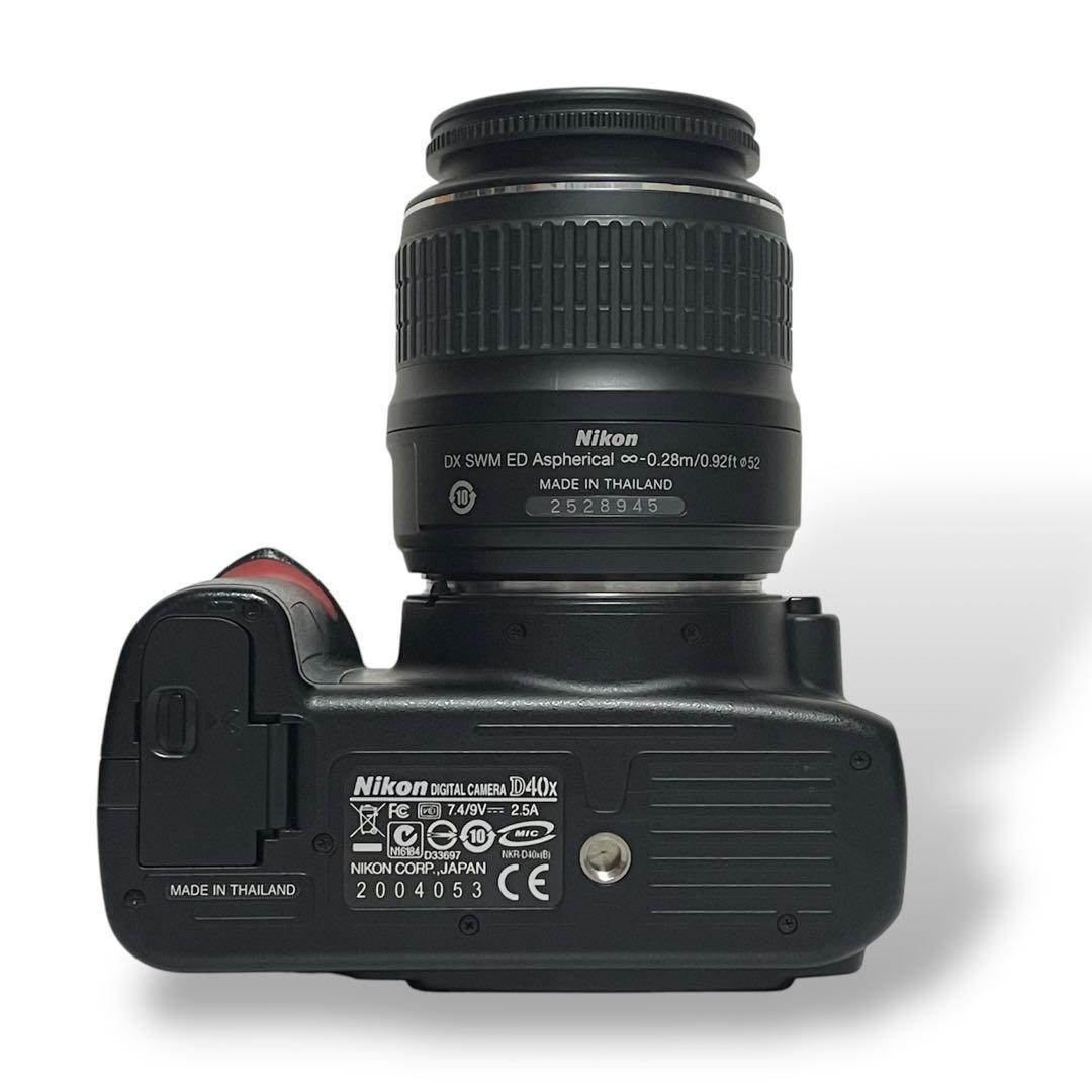初心者おすすめ♪Nikon D40X ダブルレンズ✨手ぶれ補正＆高画質＆保証付 美品】Nikon D40x ダブルレンズセット初心者おすすめ♪すぐ撮影