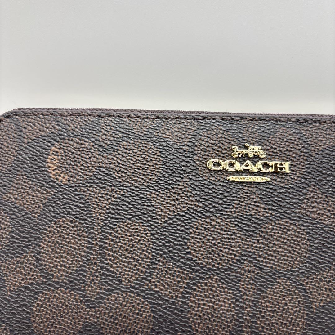 新品未使用】COACH/コーチ長財布 CW778 ウォルナット/ボールド