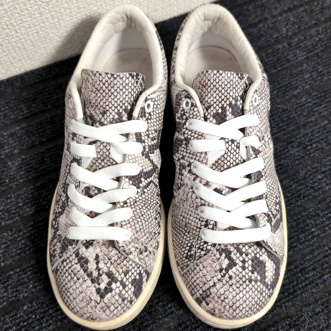 ef24 adidas × HYKE ヘビ柄 レザー スニーカー 24cm